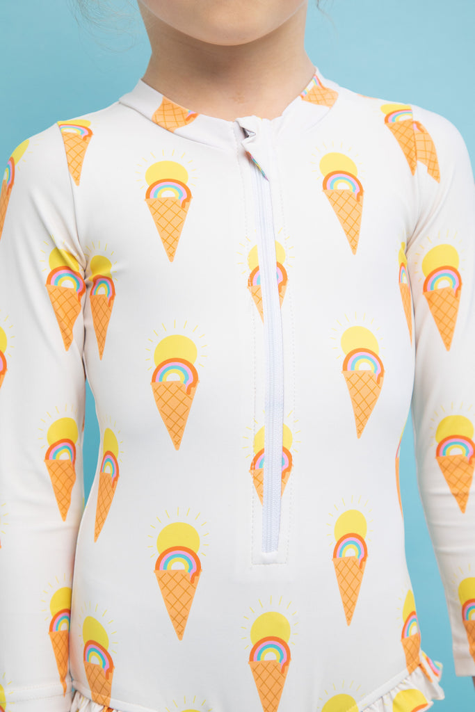 One Piece Rash Guard -  Ice Cream Dreams