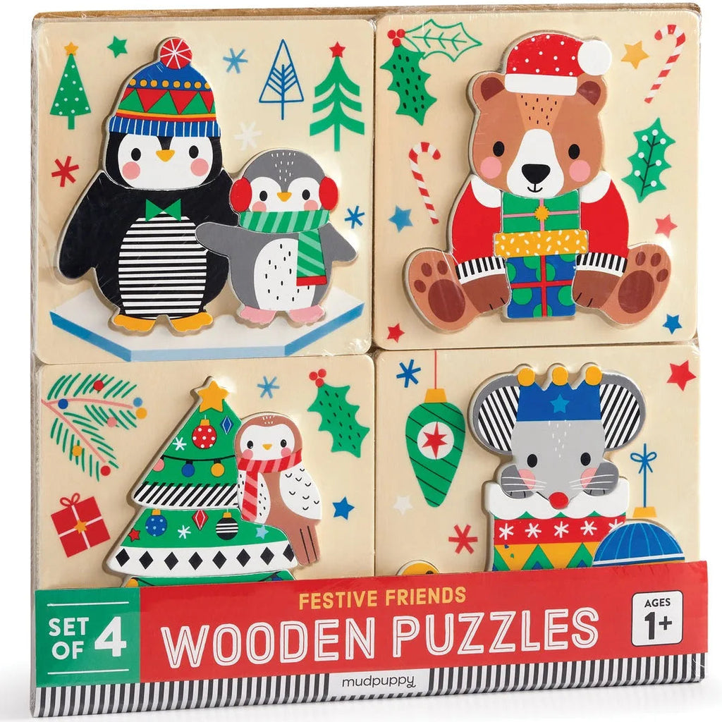 Festive Friends Wooden Puzzles