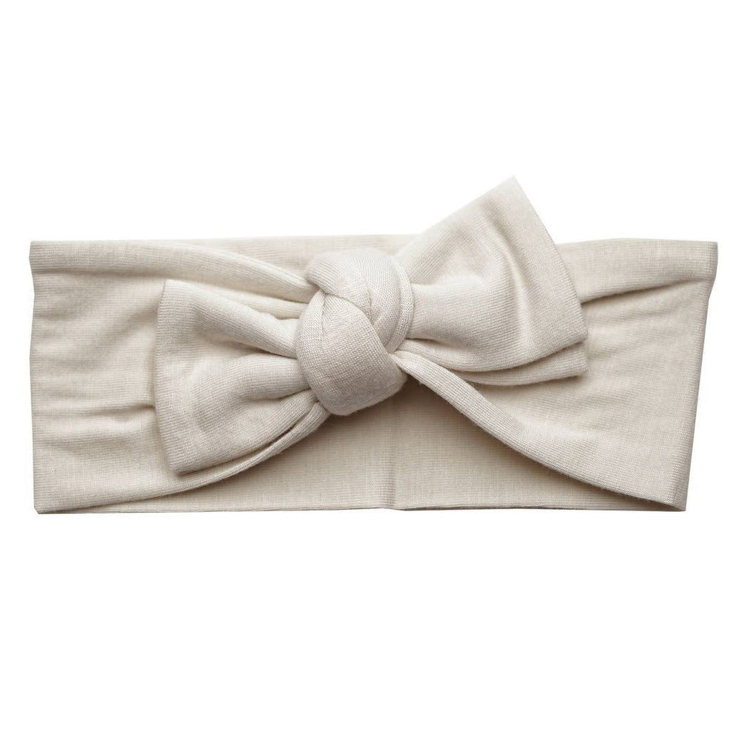 Sand Dollar Cream Baby Bamboo Headband