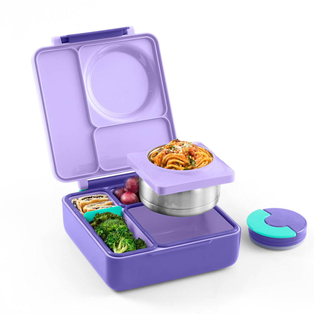 OmieBox Purple Plum Hot + Cold Bento for Kids