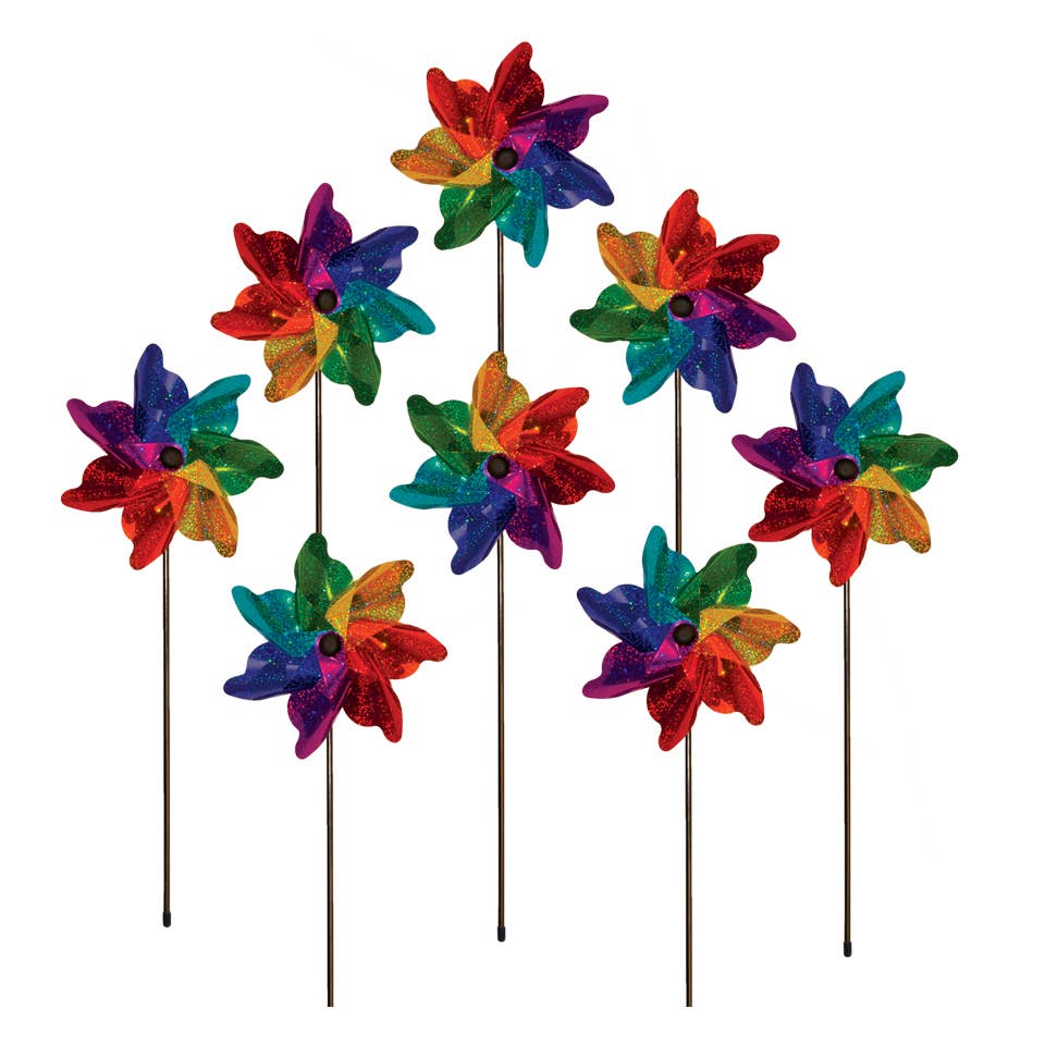 Rainbow Sparkle 8" Pinwheel Spinner