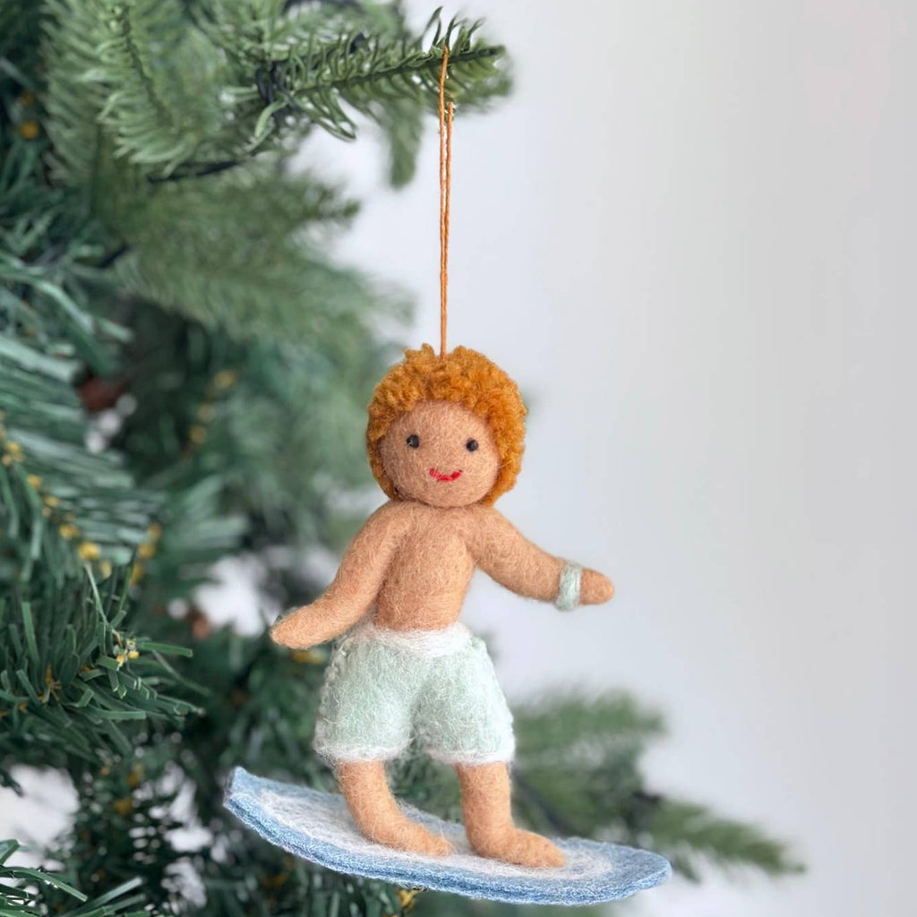 Felt Ornament - Surfer Boy