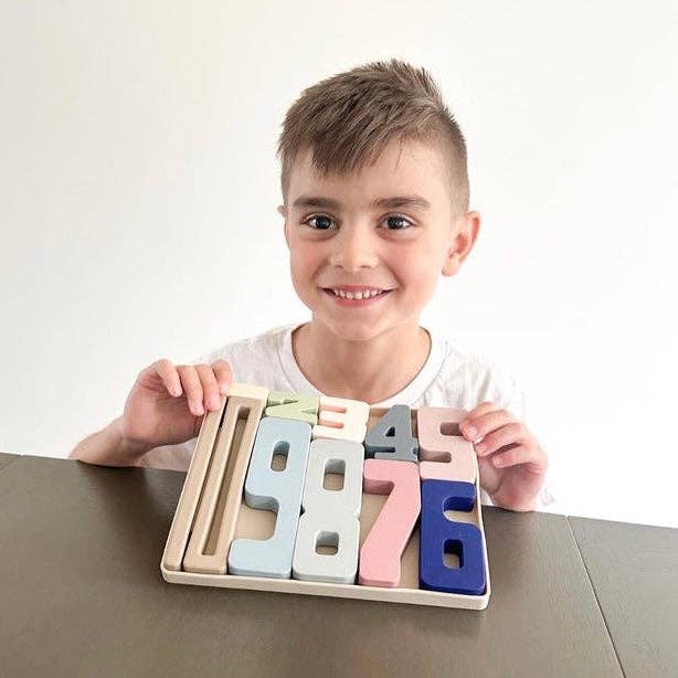 Silicone Wyatt Number Stacking Blocks
