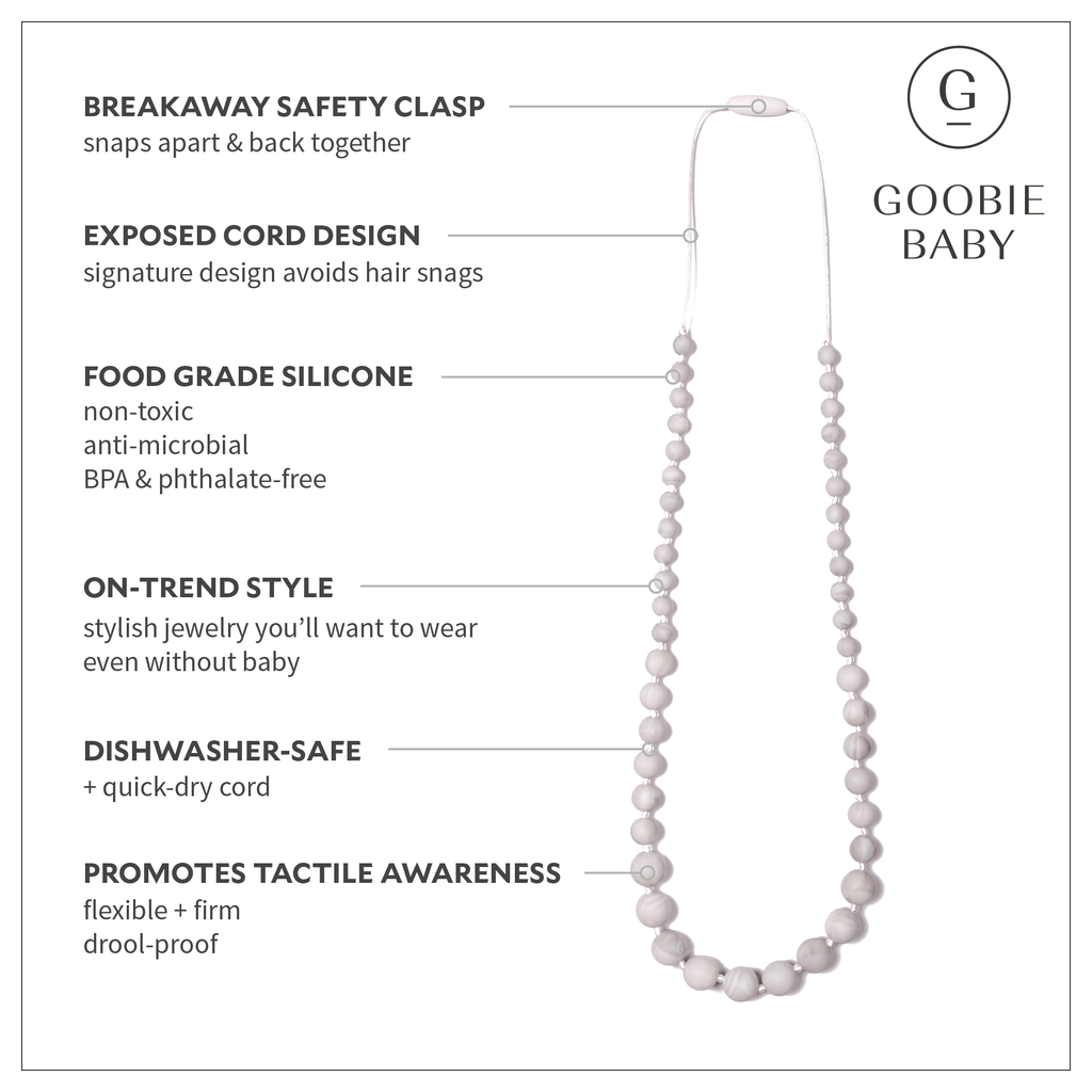 Audrey Teething Necklace - Marble