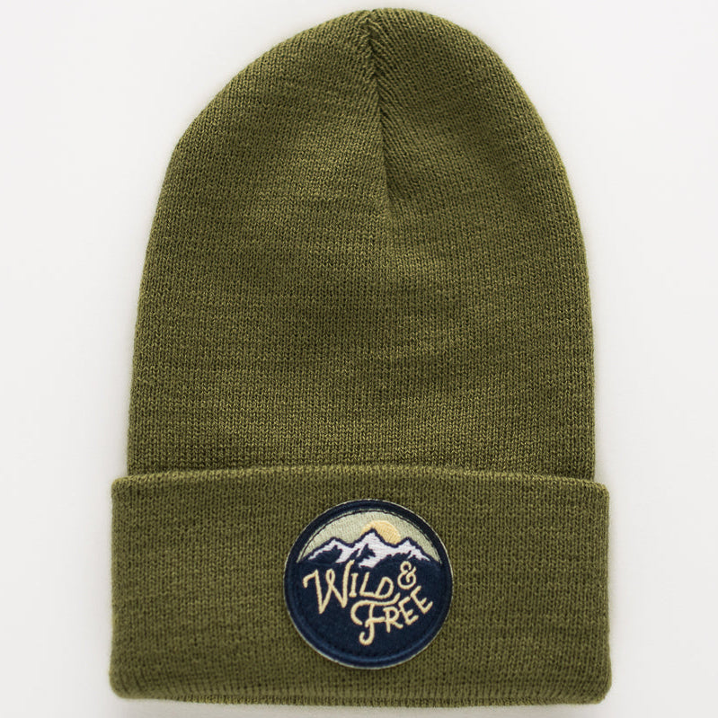 Wild and Free Beanie - Moss