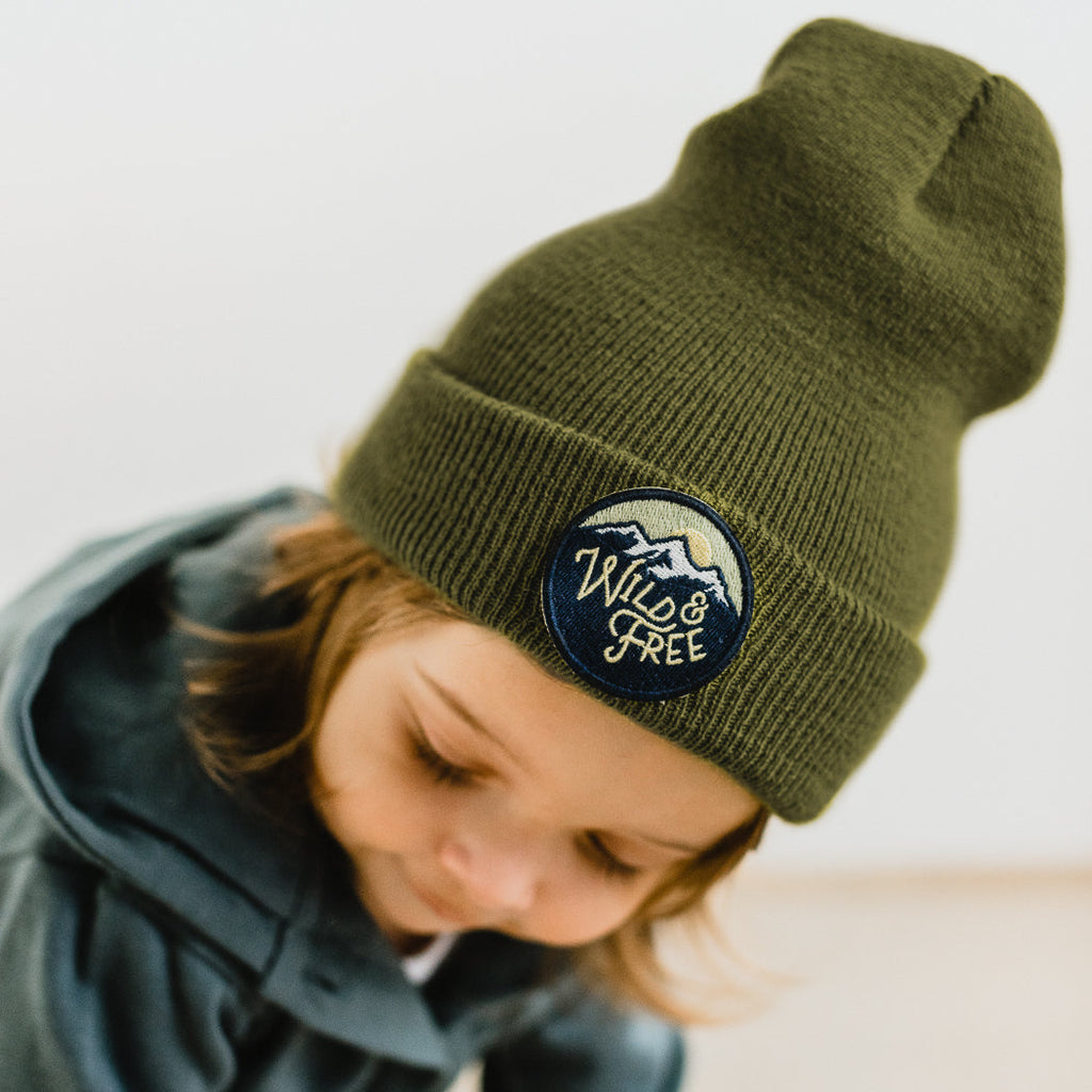 Wild and Free Beanie - Moss