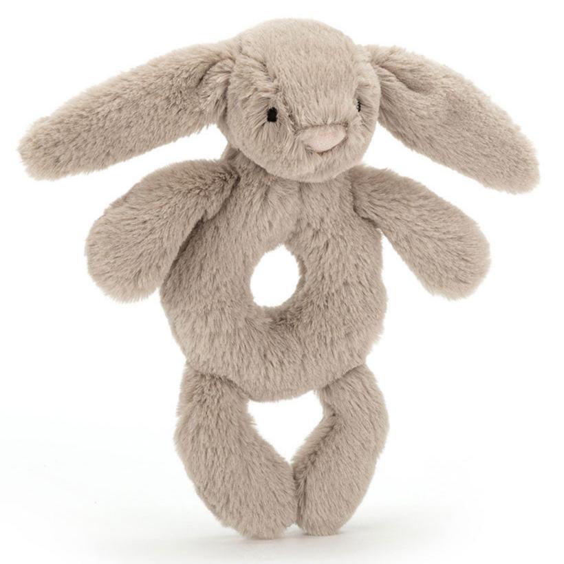 Jellycat Bashful Beige Bunny Ring Rattle