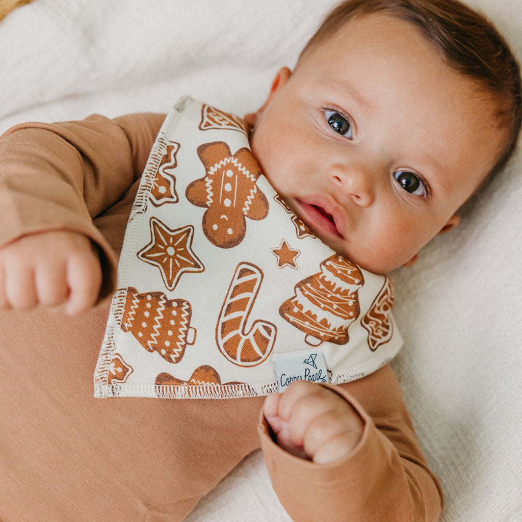Copper Pearl Burp Cloth Set - Gingerbread