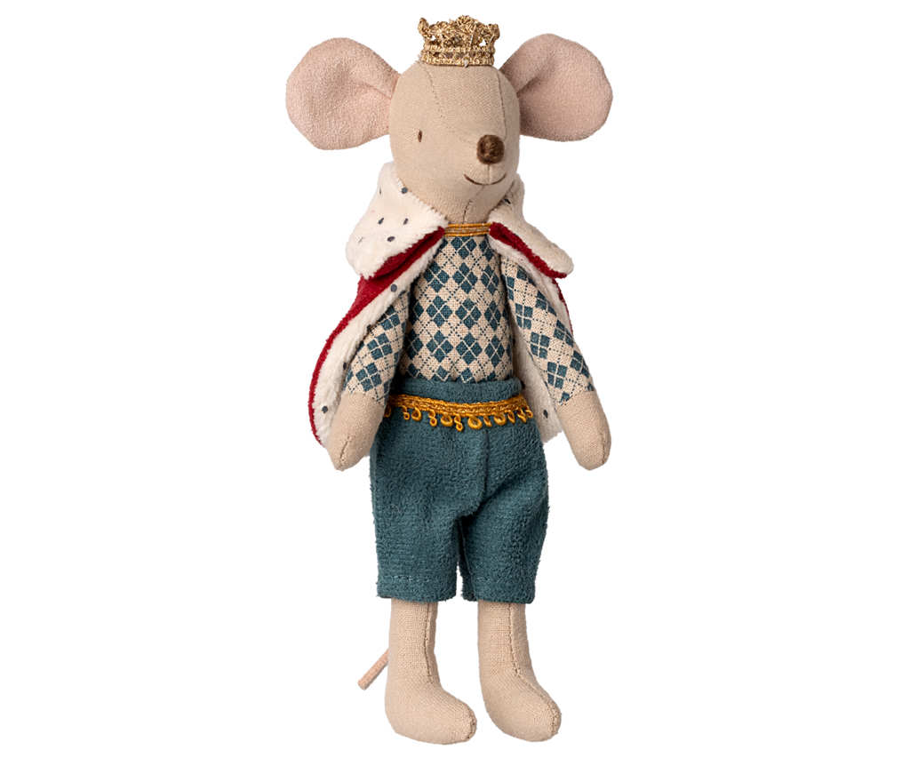 Maileg King Mouse, Dad - Gingham