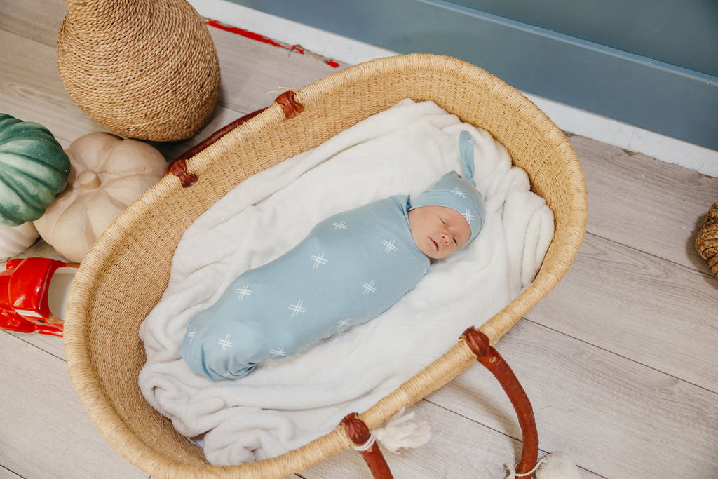 Copper Pearl Knit Swaddle Blanket - Hayden