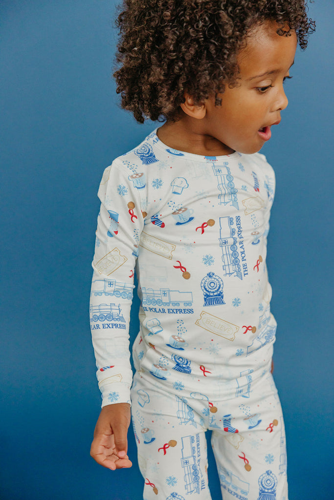 The Polar Express Two Piece Long Sleeve Pajamas