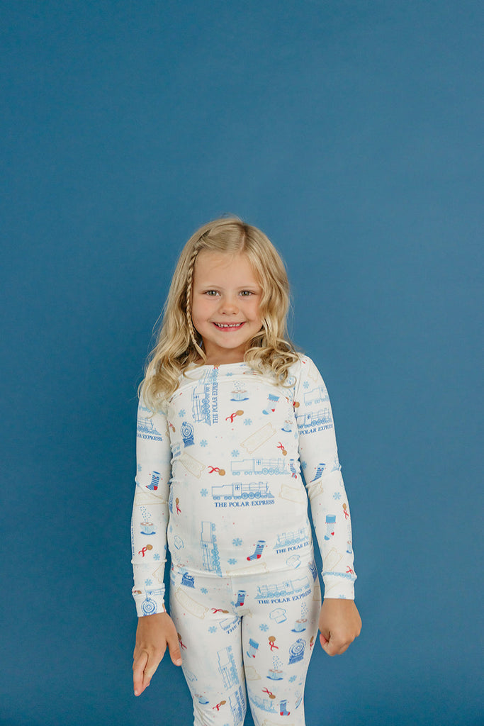 The Polar Express Two Piece Long Sleeve Pajamas