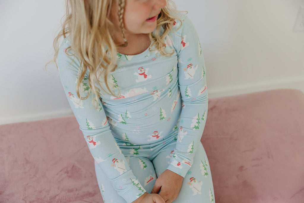 Frosty The Snowman Two Piece Long Sleeve Pajamas