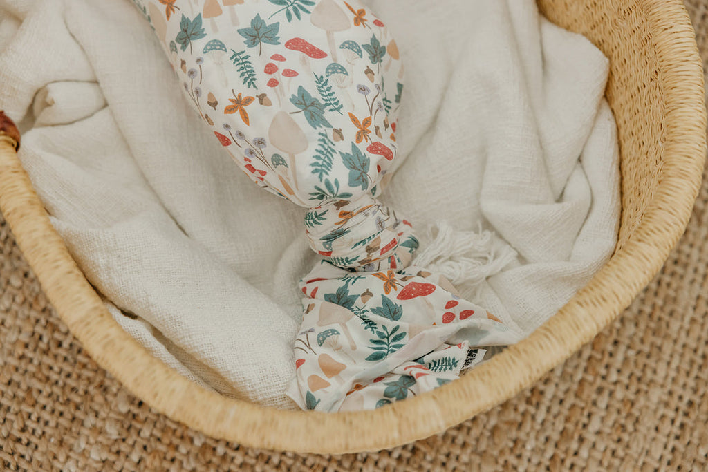 Copper Pearl Knit Swaddle Blanket - Ivy