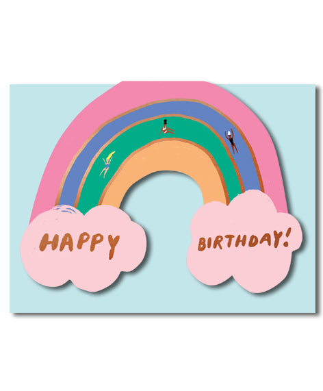 Rainbow- Shaped Birthday Card