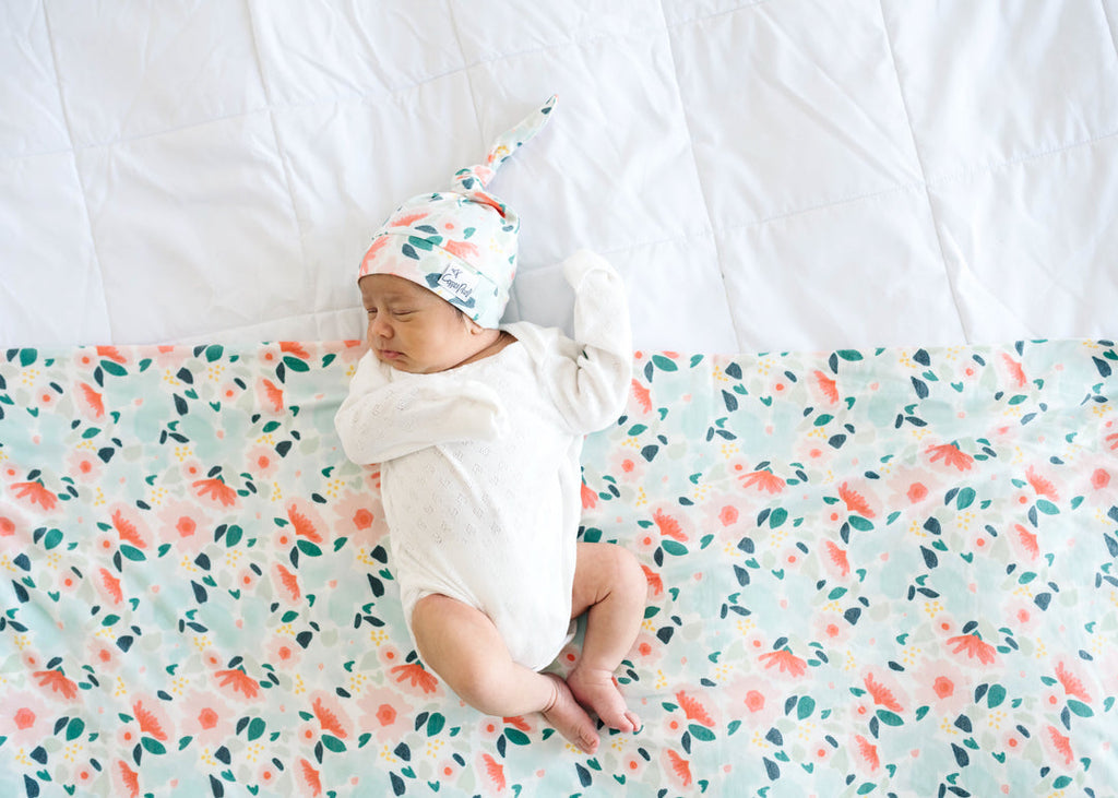 Copper Pearl Knit Swaddle Blanket - Leilani