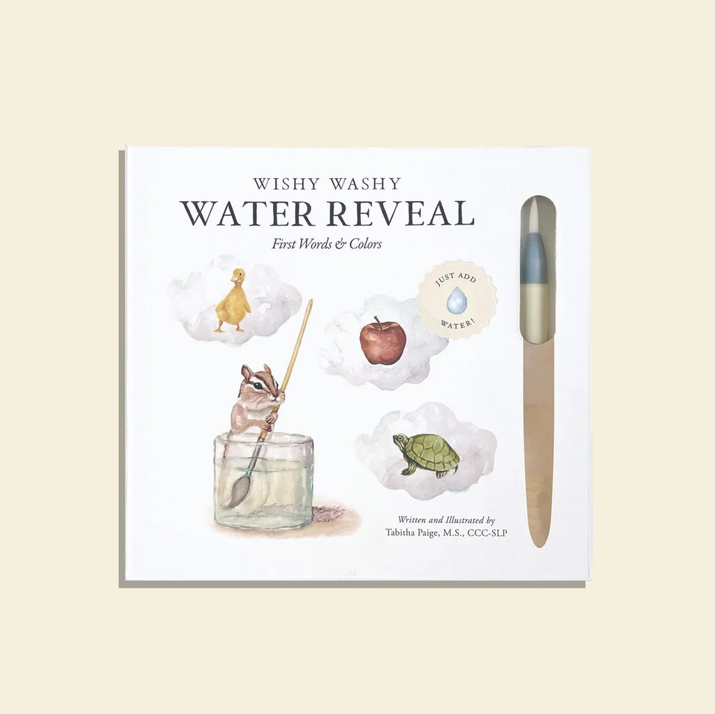 Wishy Washy Water Reveal Book - First Words & Colors