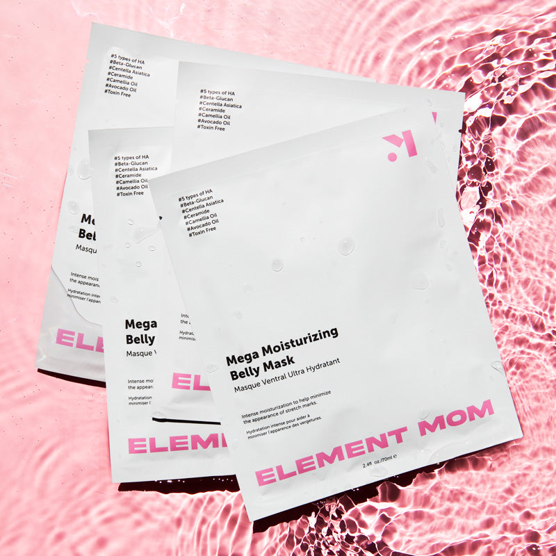Element Mom Mega Moisturizing Belly Mask - 4-Pack