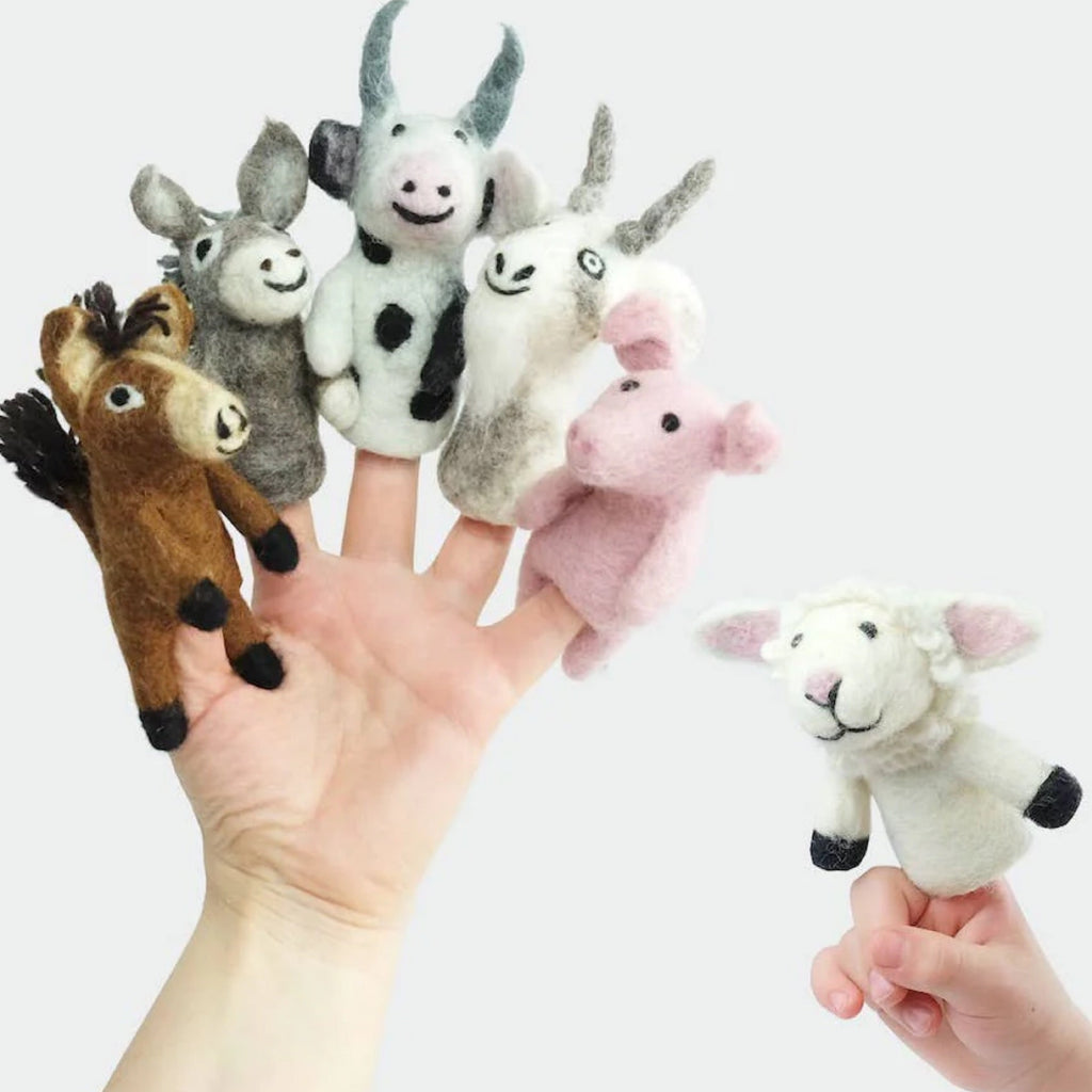 Felt Finger Puppets - Barnyard Buddies - Assorted