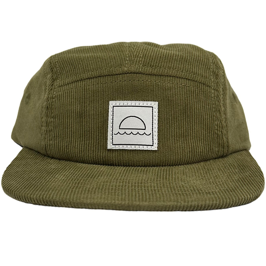 Corduroy Five-Panel Cap - Moss