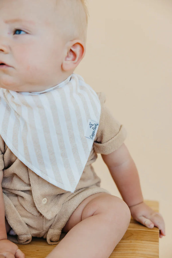 Copper Pearl Baby Bandana Bibs - Tide