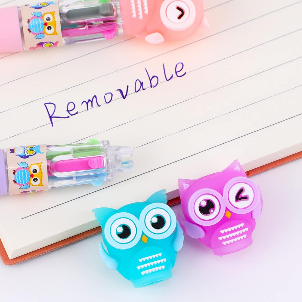 Mini 4 Click Pens - Owl