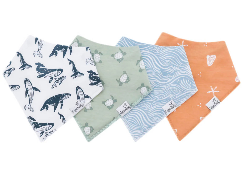 Copper Pearl Baby Bandana Bibs - Cove