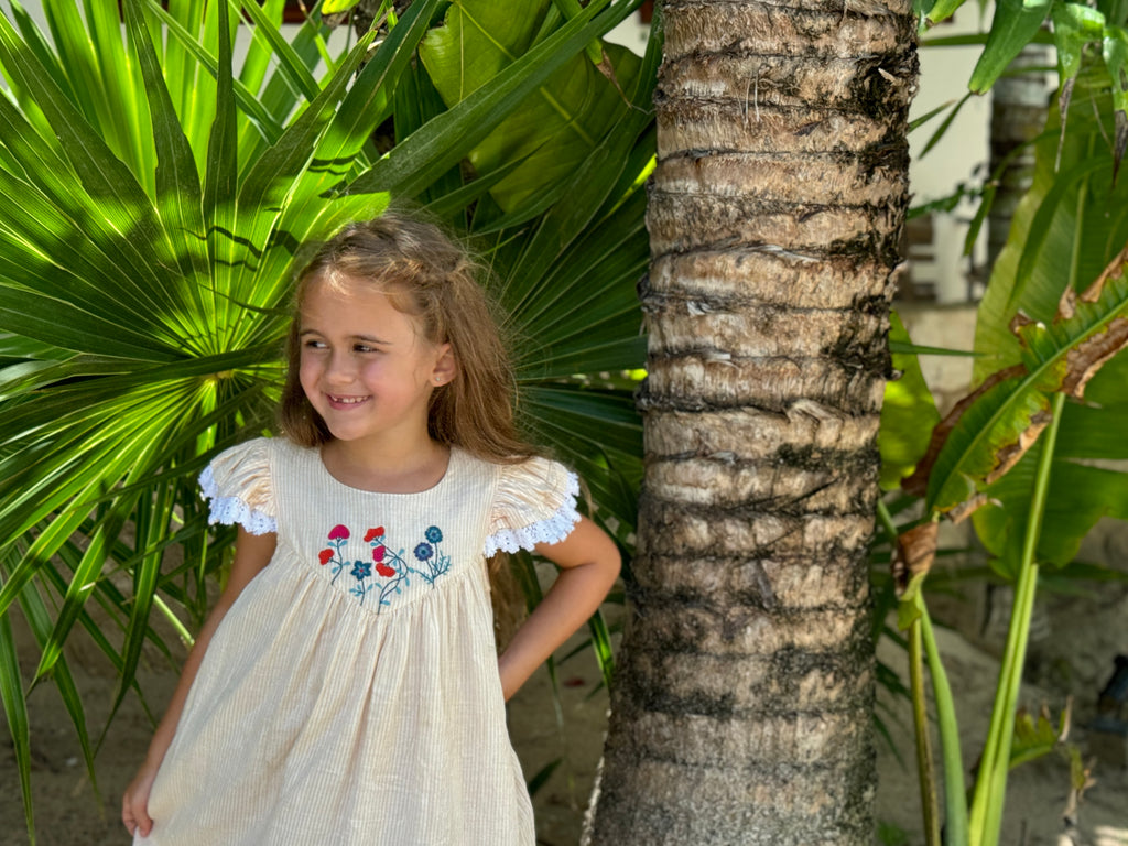 Poppet & Fox Flutter Sleeve Dress