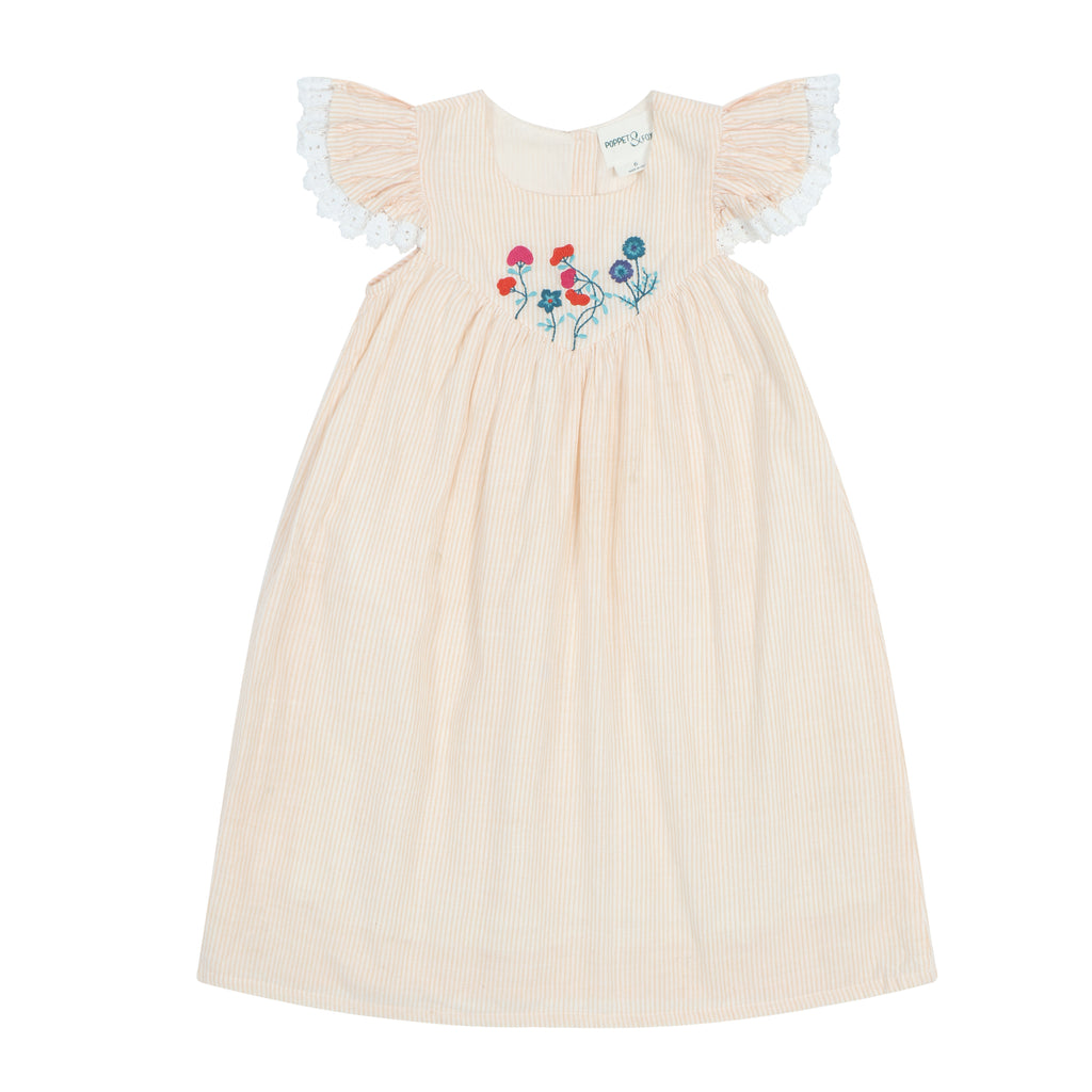 Poppet & Fox Flutter Sleeve Dress