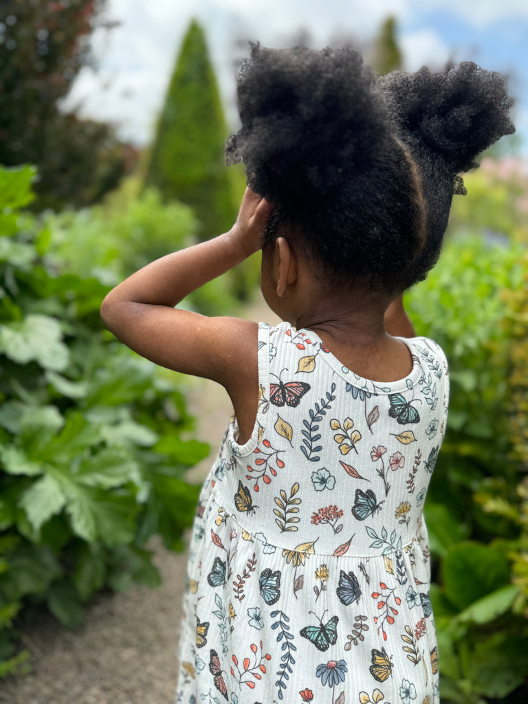 Evie Dress - Floral Butterfly