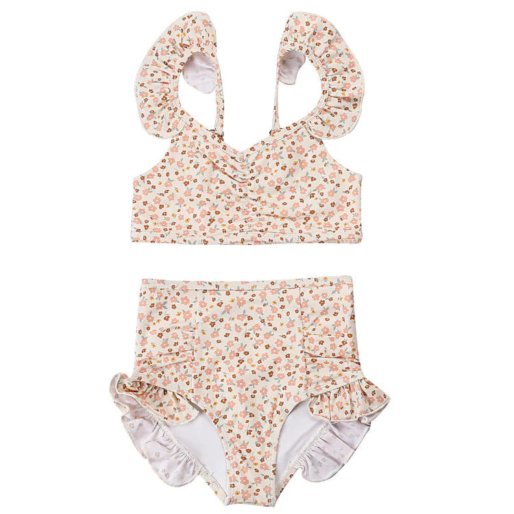 Ruffle 2 Piece Bikini - Sunset Meadow