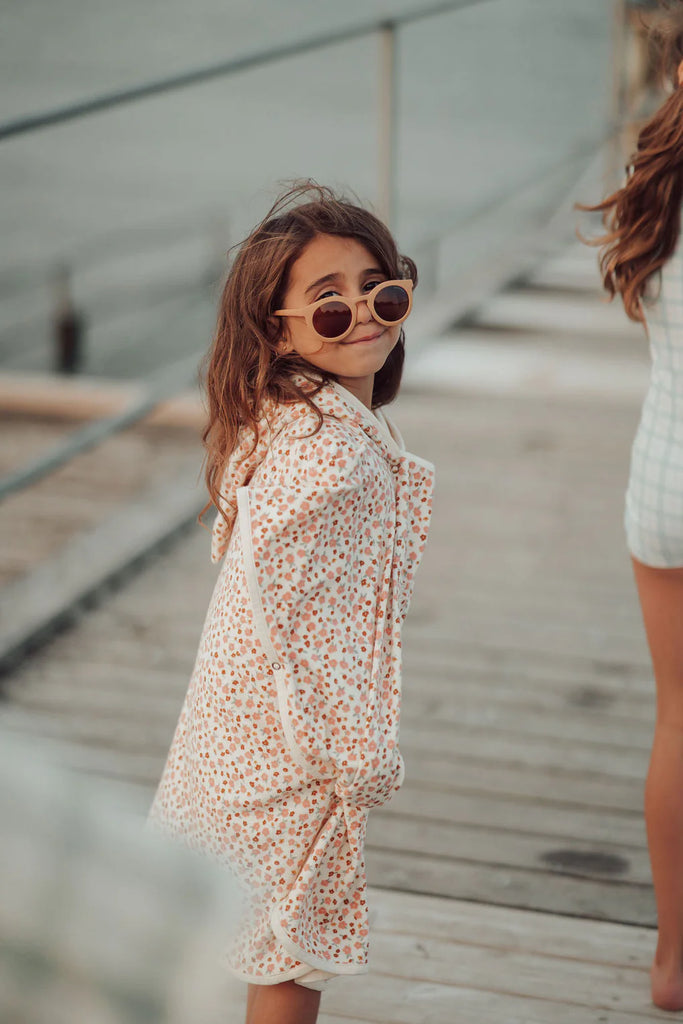 Bathing Towel Poncho - Sunset Meadow