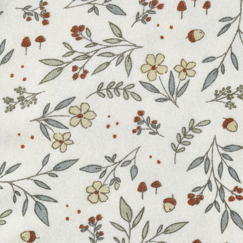 Quincy Mae Bamboo Zip Footie - Woodland