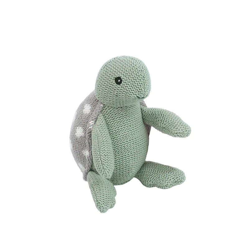 Taylor Turtle Knit Rattle