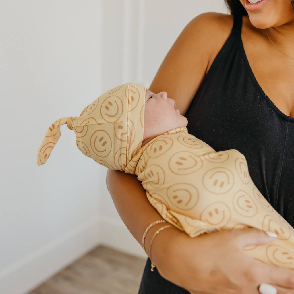 Copper Pearl Knit Swaddle Blanket - Vance