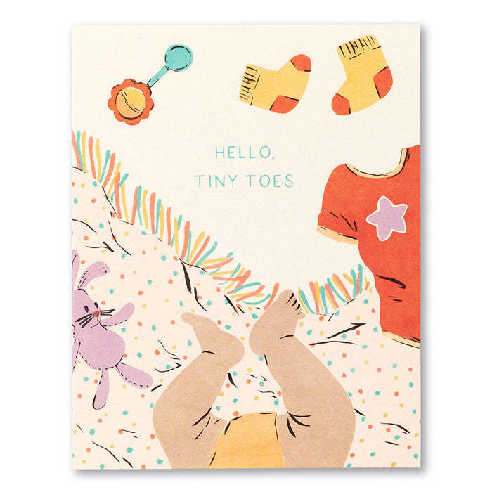 Hello Tiny Toes - Baby Card