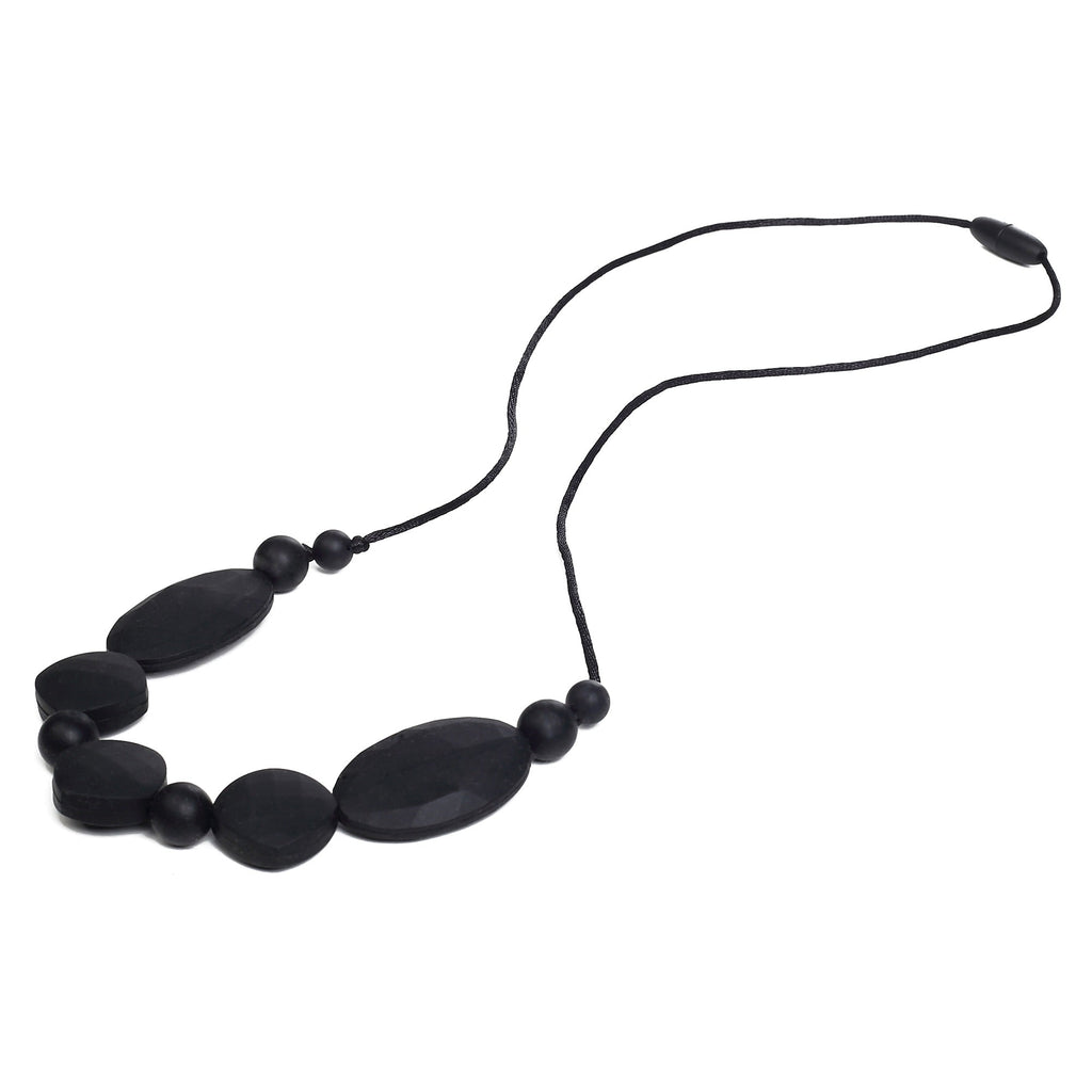 Luna Teething Necklace - Black