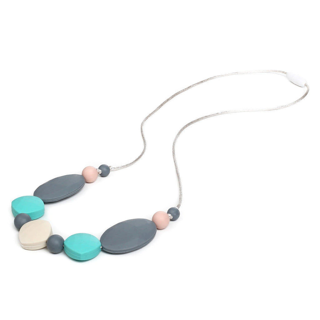 Luna Teething Necklace - Turquoise Multi