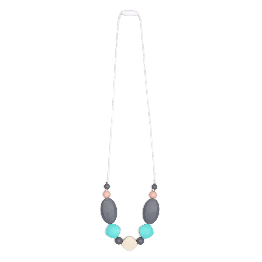 Luna Teething Necklace - Turquoise Multi