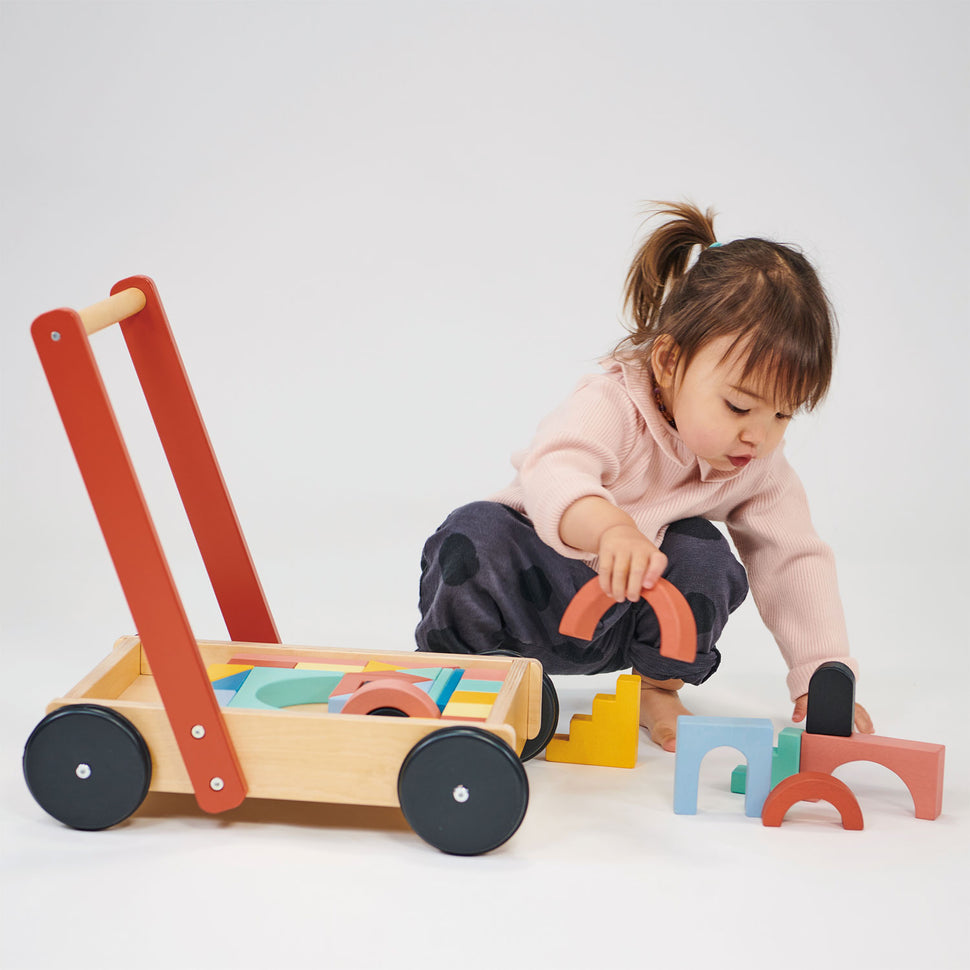 Wooden Bambino Block Trolley