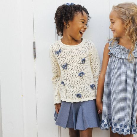 Rylee + Cru Sloane Knit Skirt - Marine