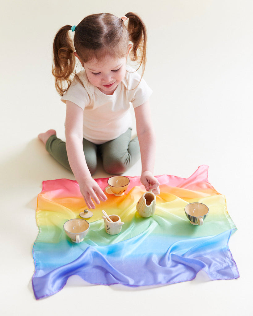 Sarah's Silks -Playsilks-Rainbow