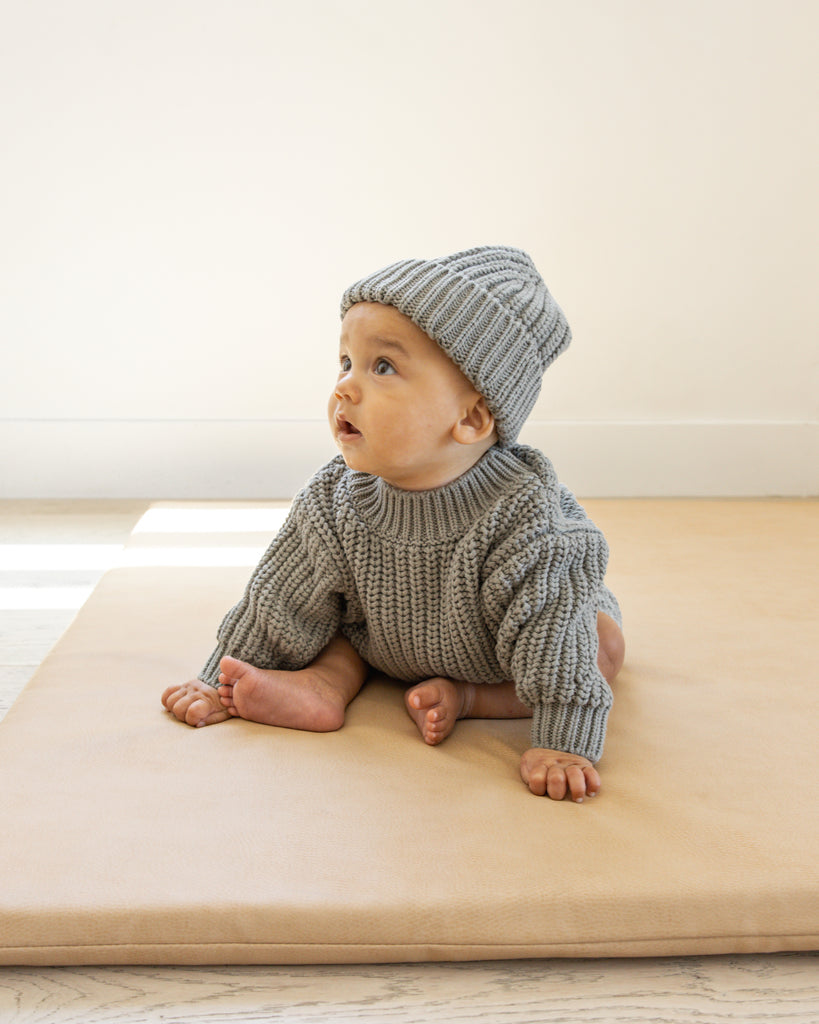 Quincy Mae Knit Beanie - Basil