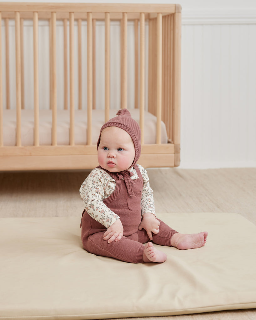 Quincy Mae Knit Overall - Fig