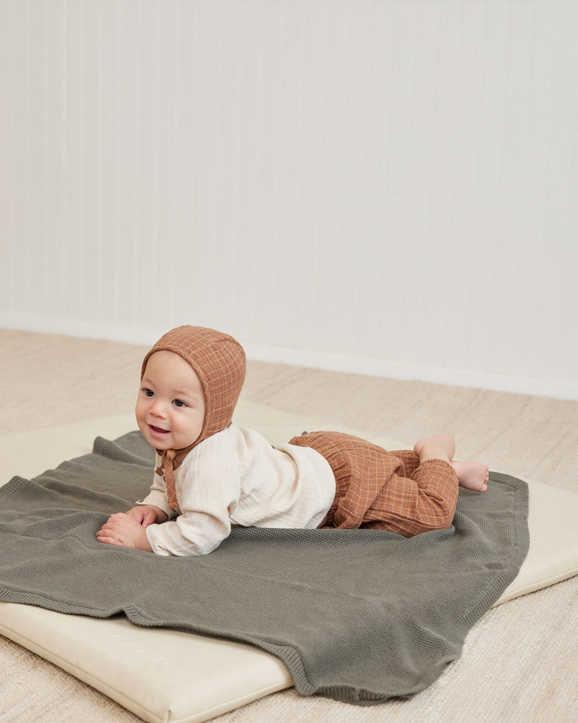 Quincy Mae Knit Baby Blanket - Forest
