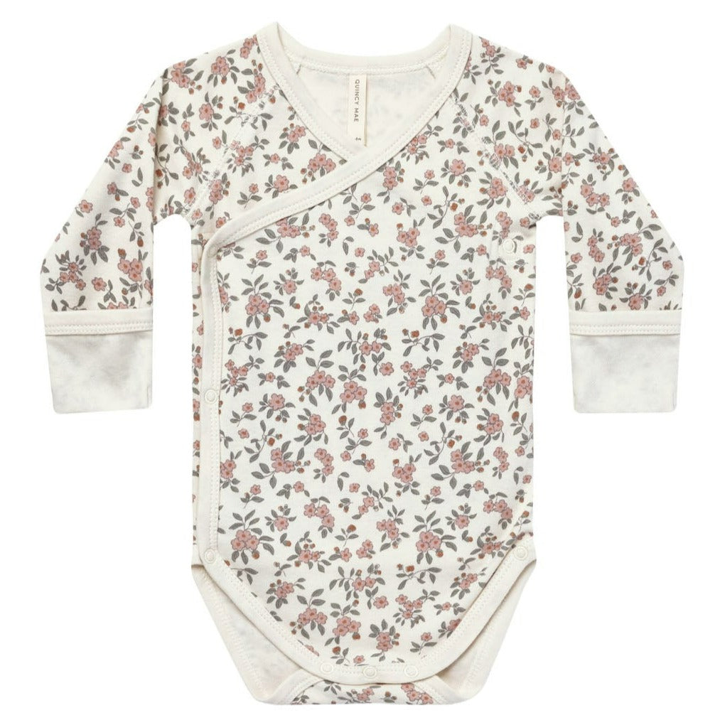 Quincy Mae Side Snap Bodysuit - Meadow