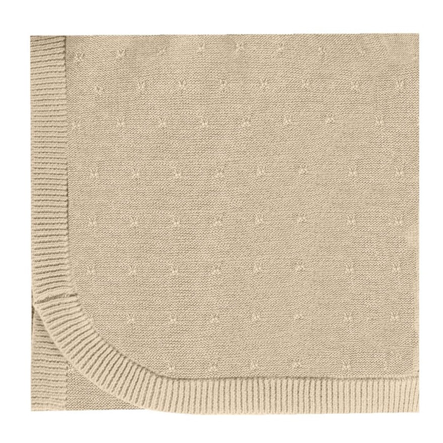 Quincy Mae Knit Baby Blanket - Sand