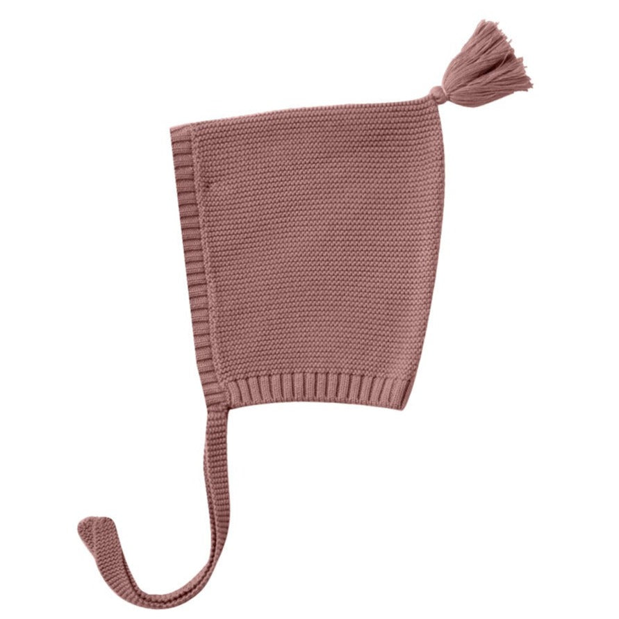 Quincy Mae Knit Pixie Bonnet - Fig