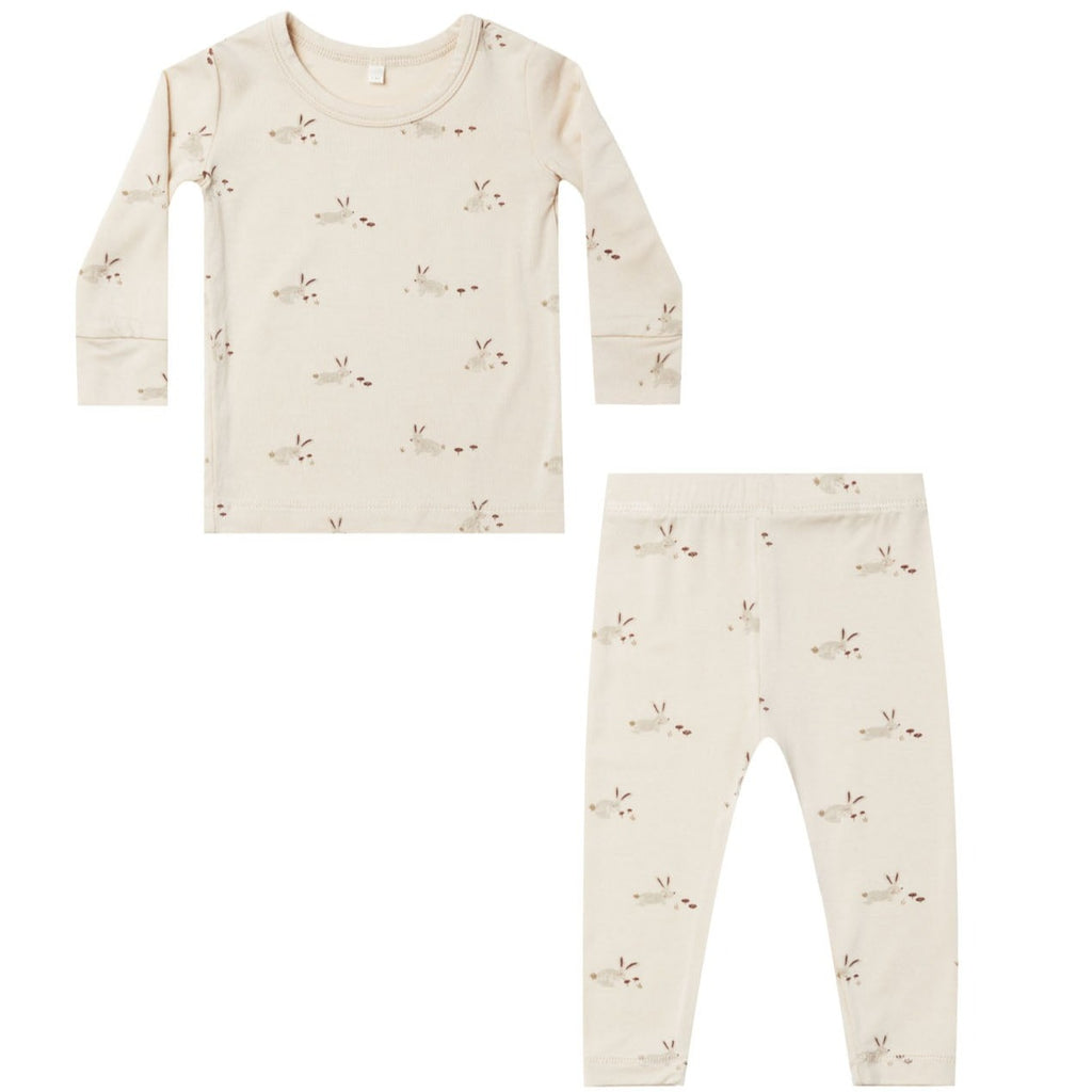 Quincy Mae Bamboo Pajama Set - Bunnies