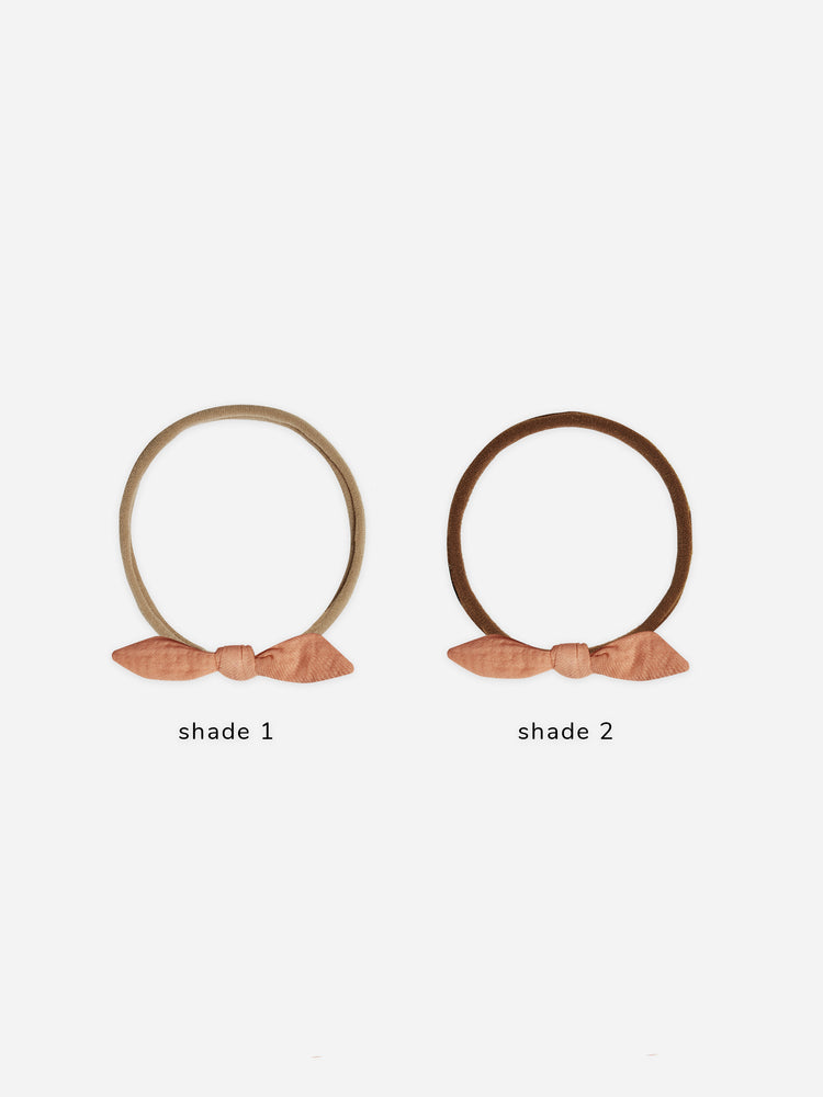 Quincy Mae little knot headband - Melon